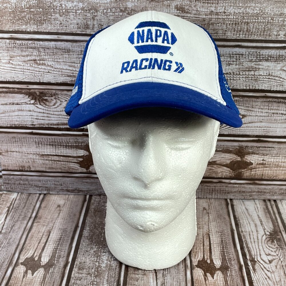 NAPA RACING Men's OSFM Baseball Cap Hat Blue White Adjustable NHRA NASCAR NEW